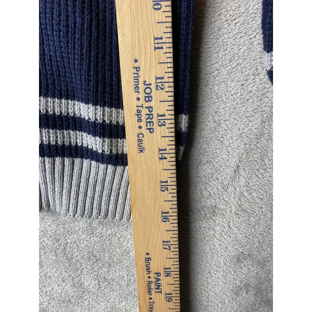 Standard Blues Kids Sweater Navy Size 4 Striped Knit Pullover